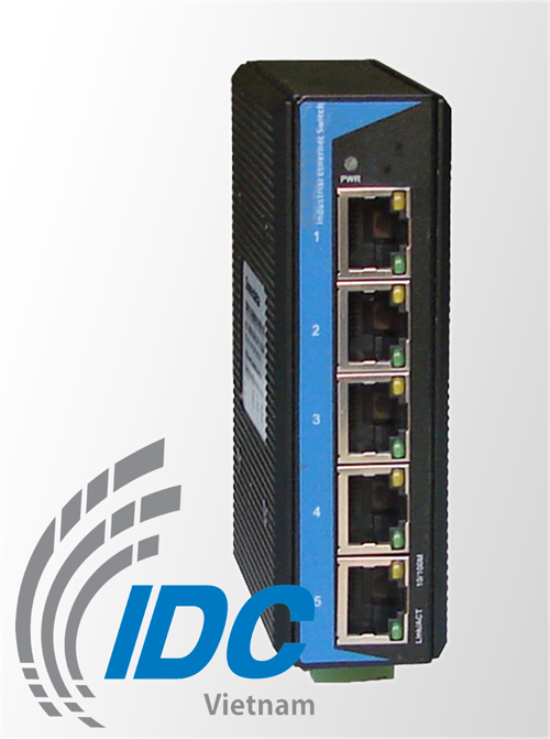 Switch công nghiệp 4 cổng Ethernet 10/100M + 1 cổng Quang Multi-mode 100M
