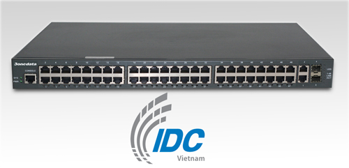 Switch quang công nghiệp 48 10/100/1000M TX, 4 GSFP, 1 CONSOLE