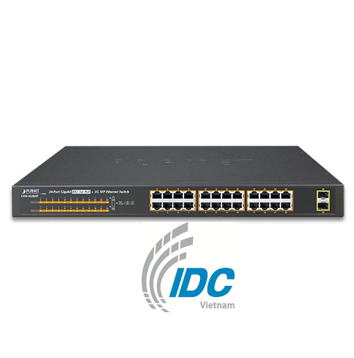 24-Port 10/100/1000T 802.3at PoE + 2-Port 1000X SFP Gigabit Ethernet Switch